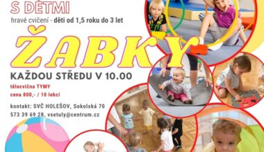 Žabky - cvičení pro děti