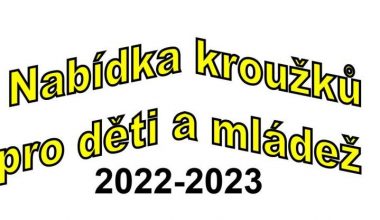 Aktuální nabídka kroužků na školní rok 2022/2023